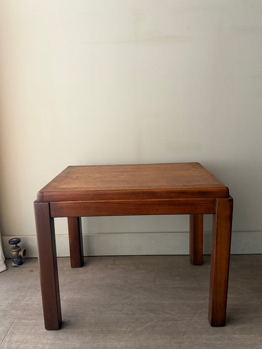 Lane walnut side table