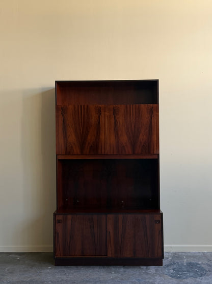 Danish rosewood bookcase cabinet