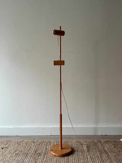 Danish pine floor lamp