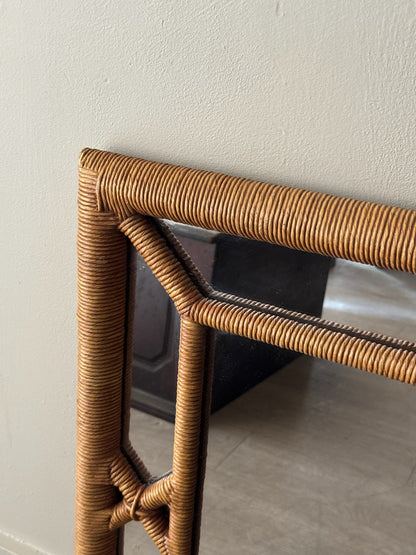 Wrapped rope mirror
