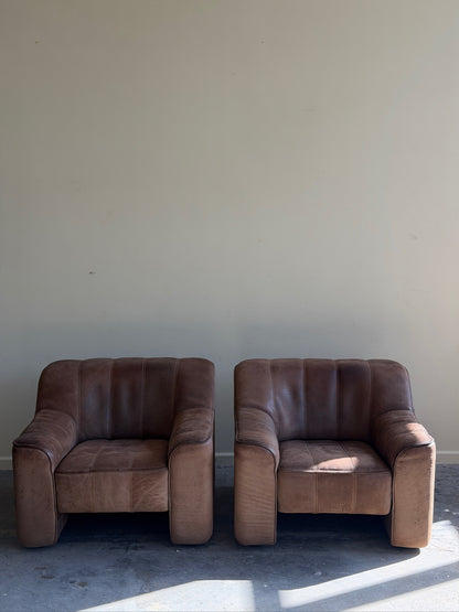 De Sede DS 44 lounge chairs. Sold individually.