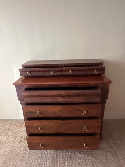 Mahogany empire dresser