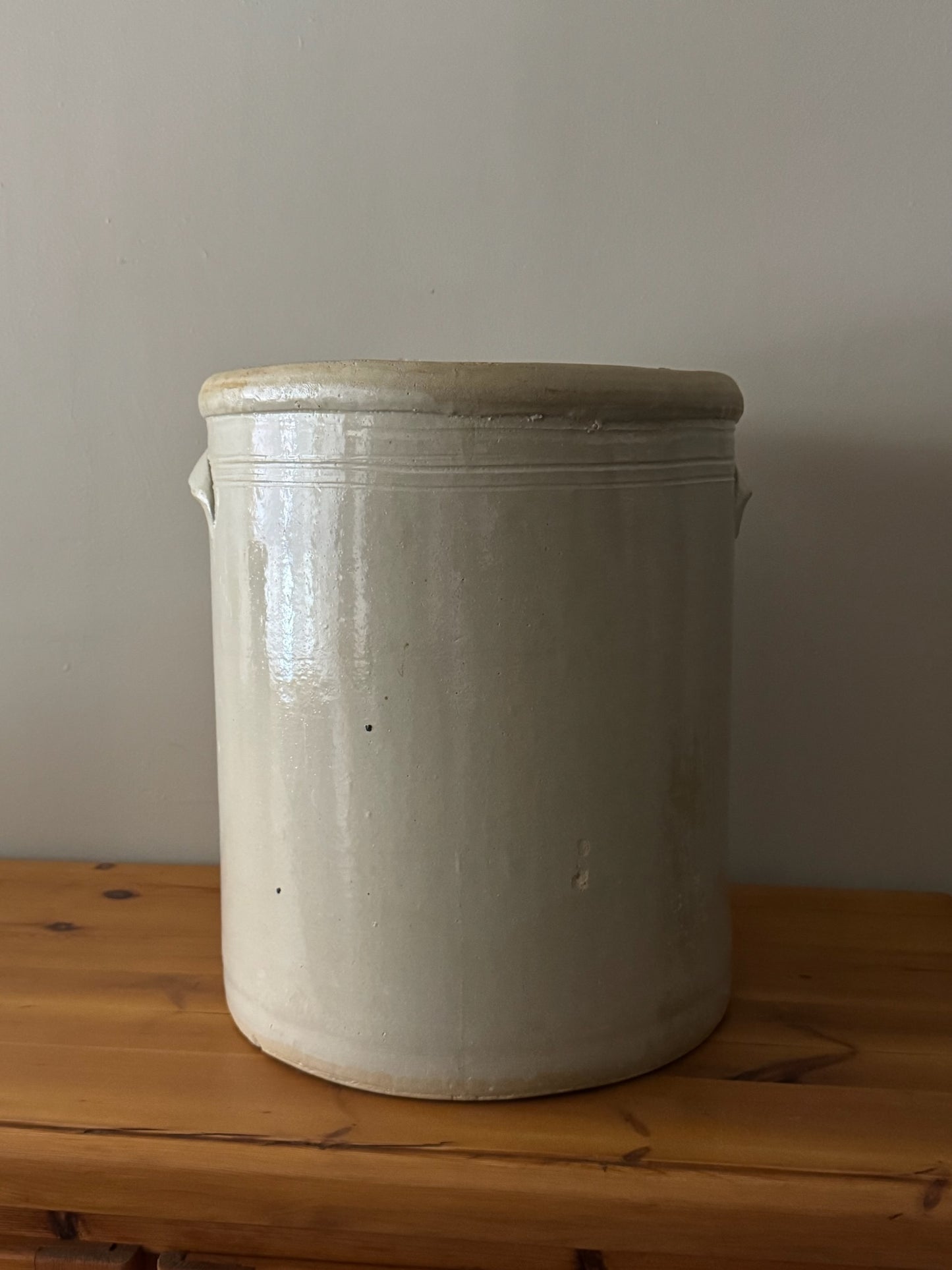 Large stoneware crock