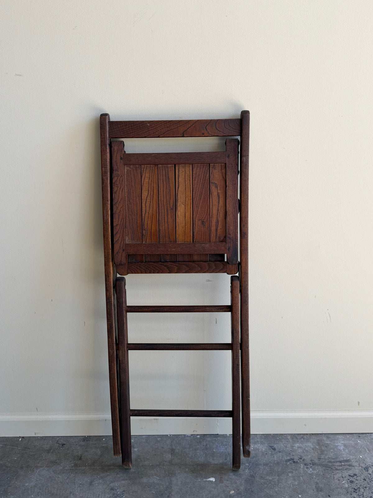 Oak folding chair