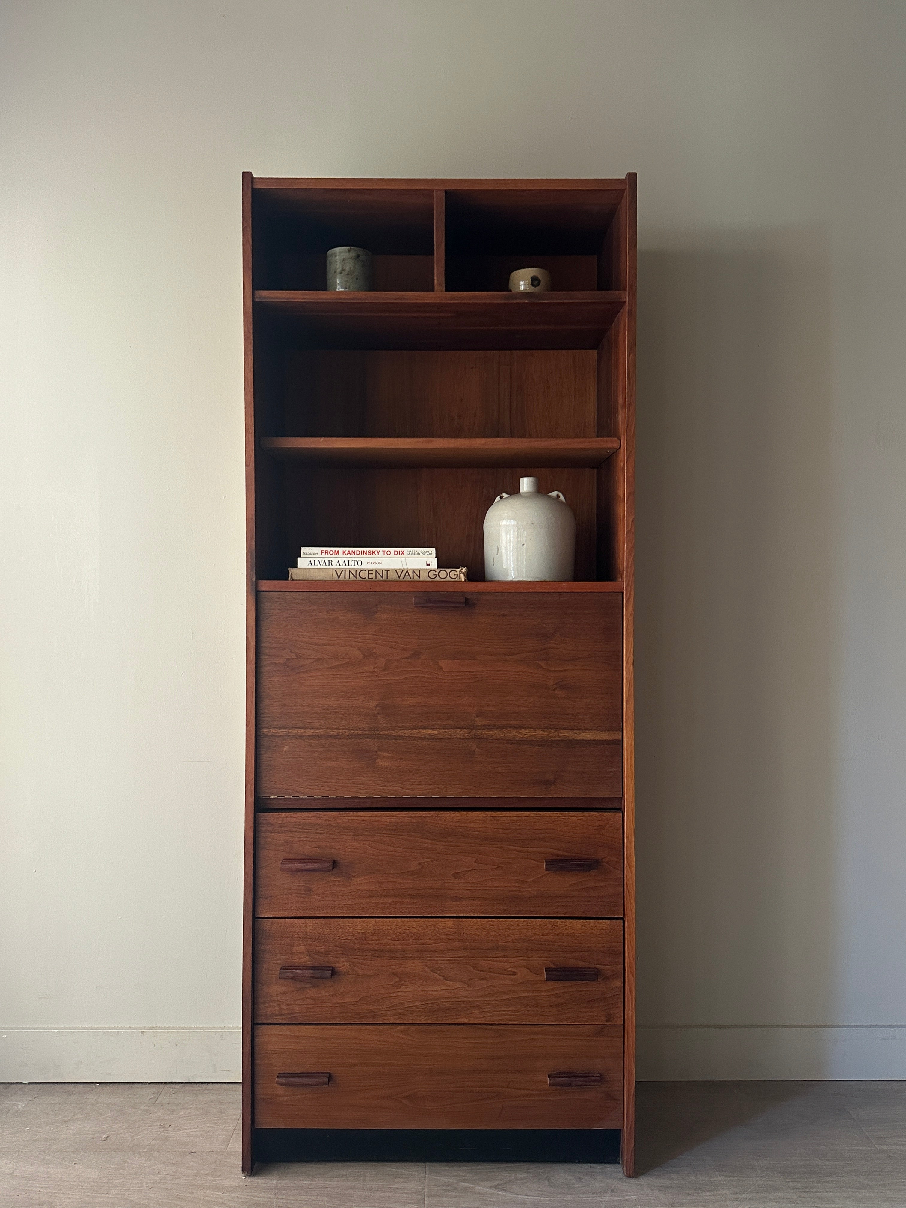 Walnut secretary shelf – Good Behavior