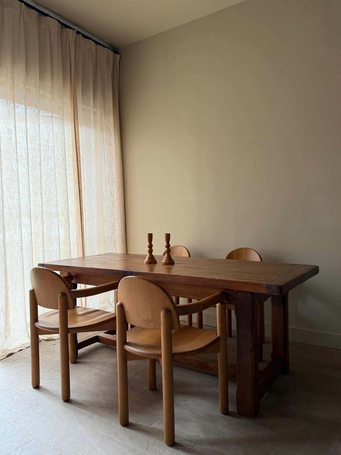 Dutch pine dining table