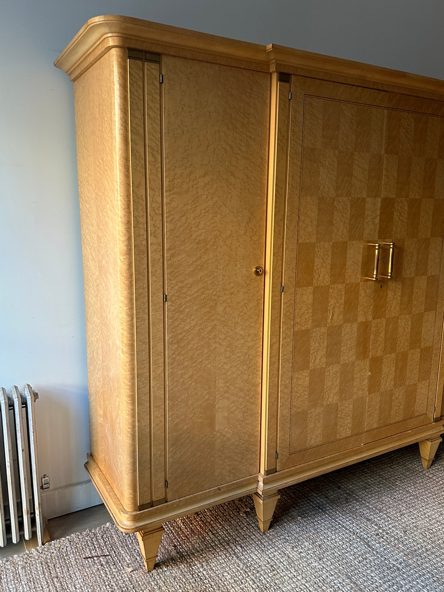 XL Birds Eye maple, checkered wall unit