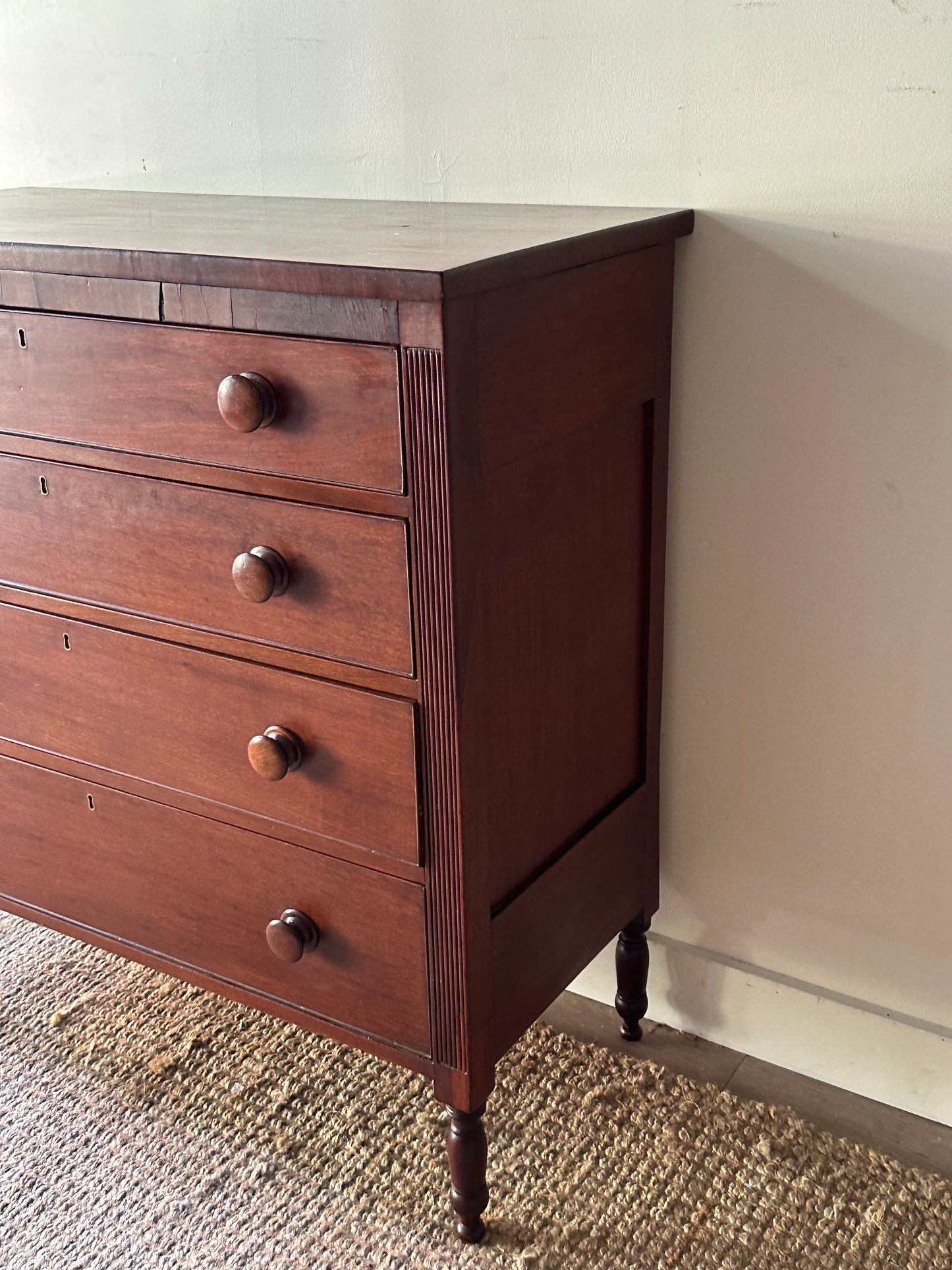 Mahogany Sheraton dresser