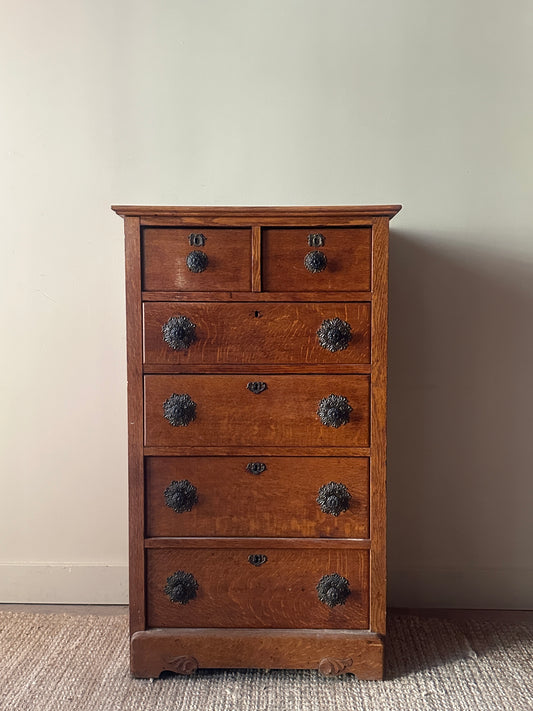 1910 oak dresser with original hardware