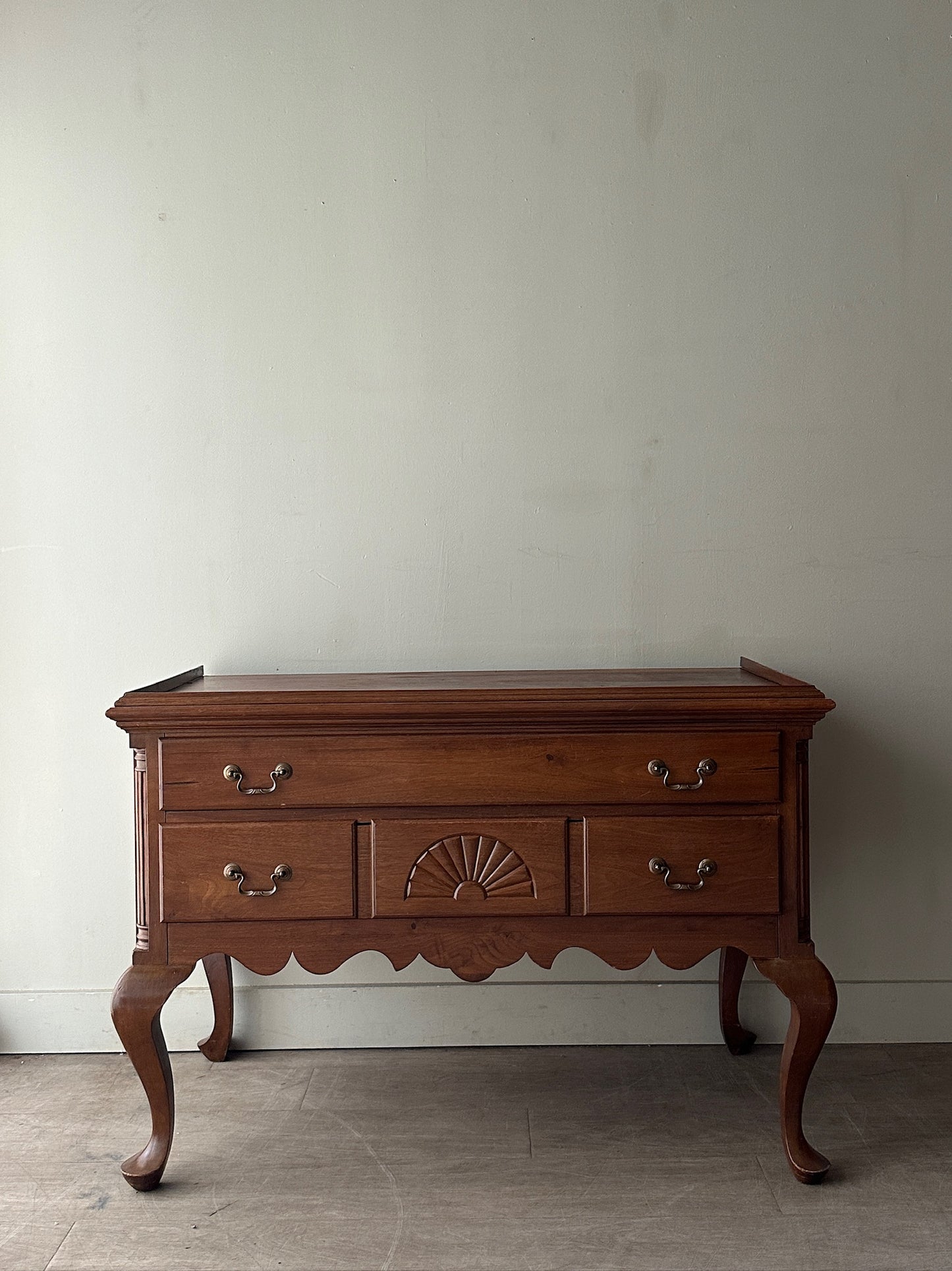 Queen Anne walnut console