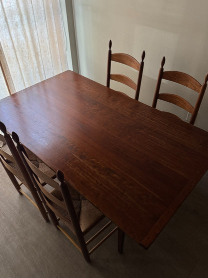 Farmhouse cherry dining table