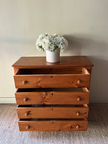 4 Drawer Pine dresser