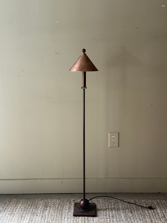 Copper toned lamp