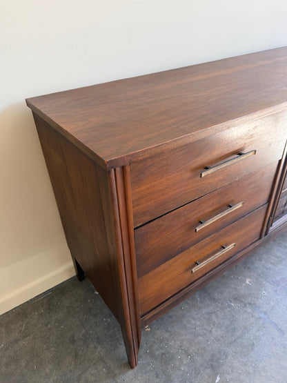 Walnut 9 drawer dresser