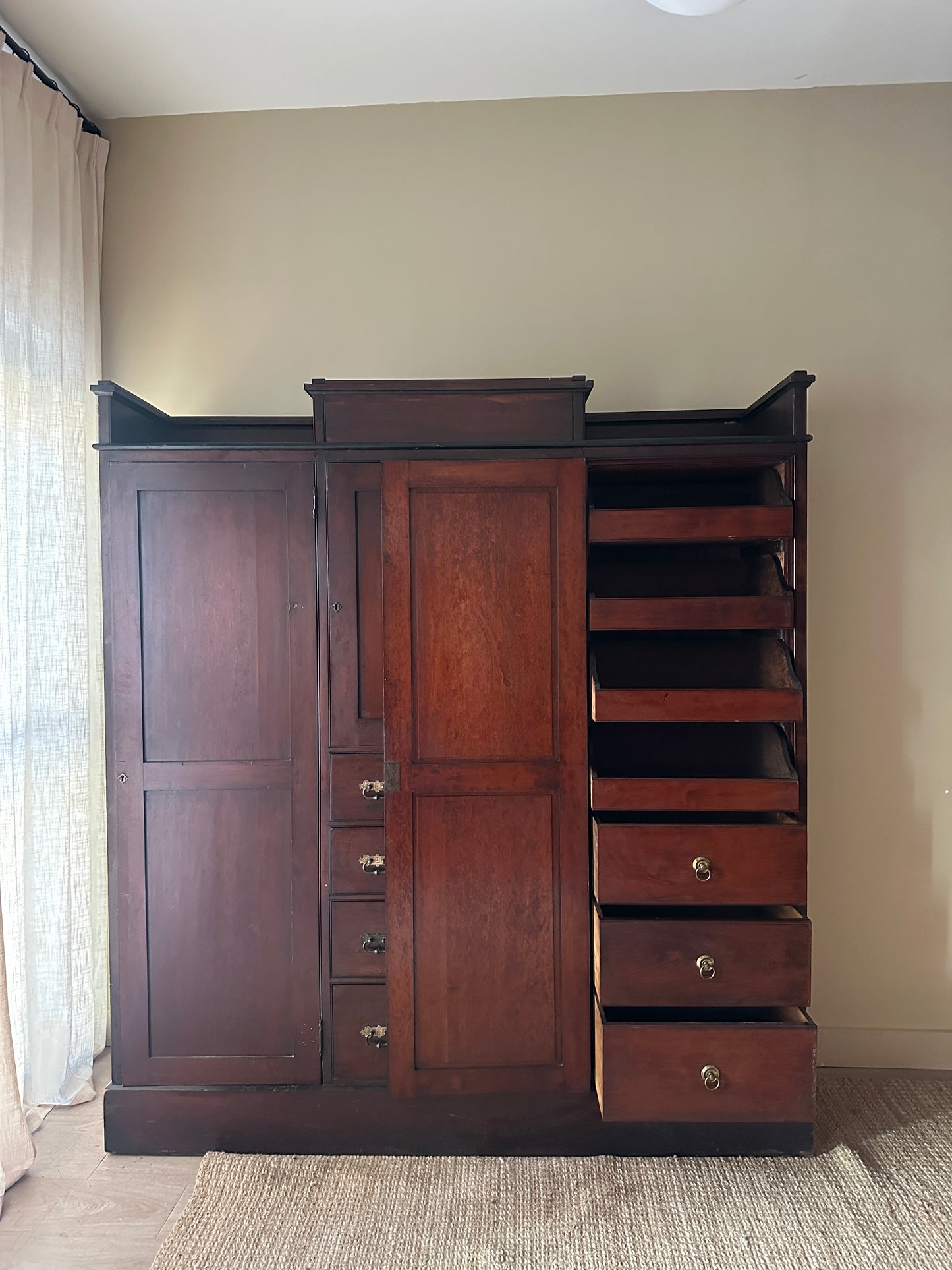 Mahogany armoire