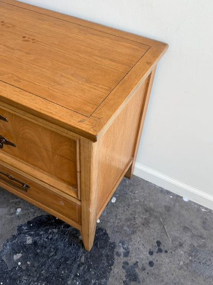 Walnut nightstands. Sold as a pair.