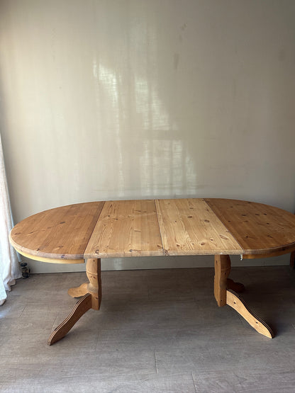 Swedish pine extending dining table