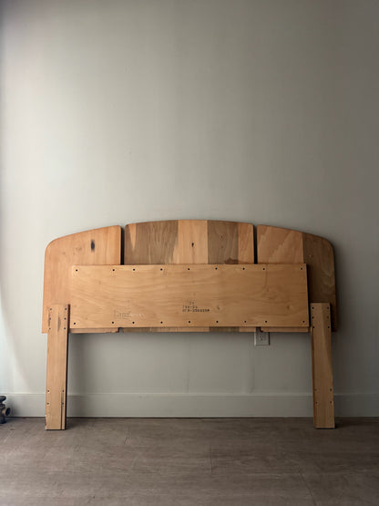 Lane walnut queen headboard