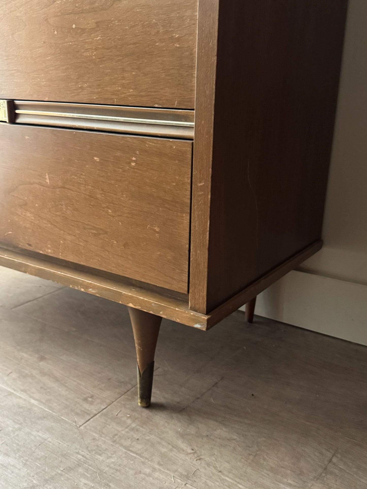 Walnut tallboy