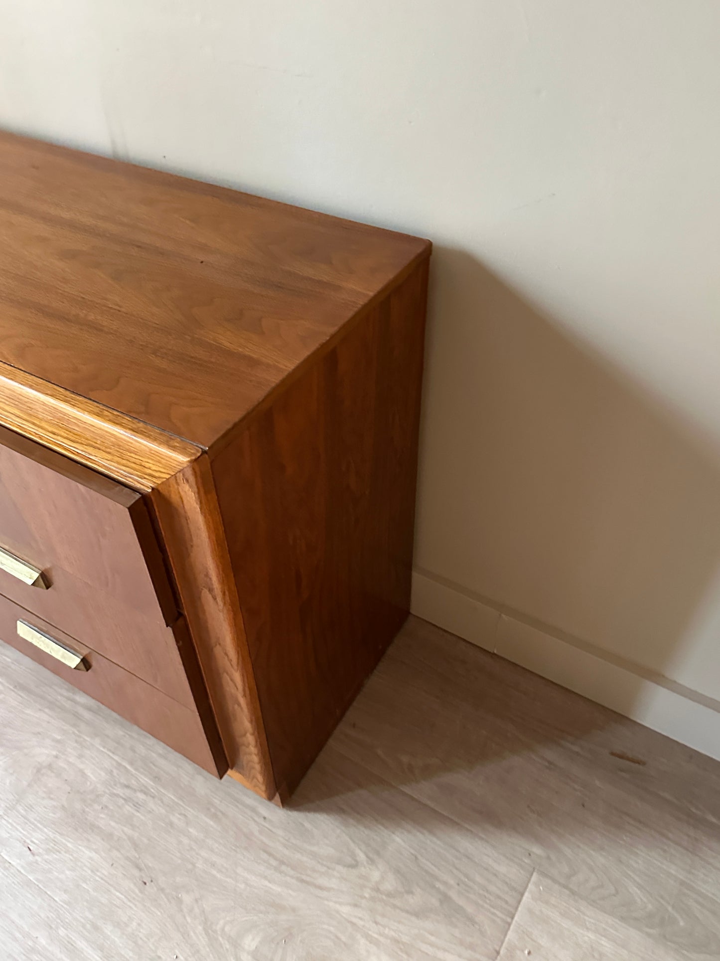 Walnut 9 drawer dresser