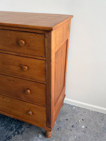 Mid-Atlantic Sheraton pine dresser