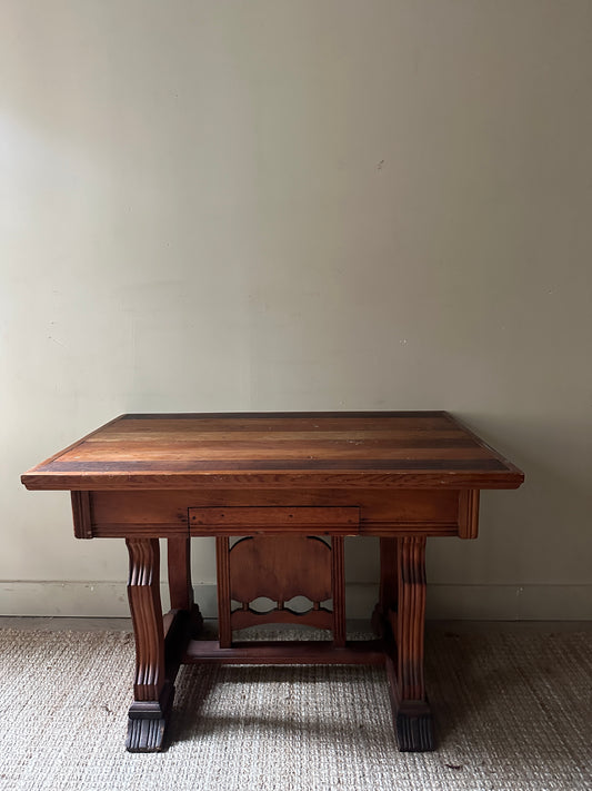 Oak library table