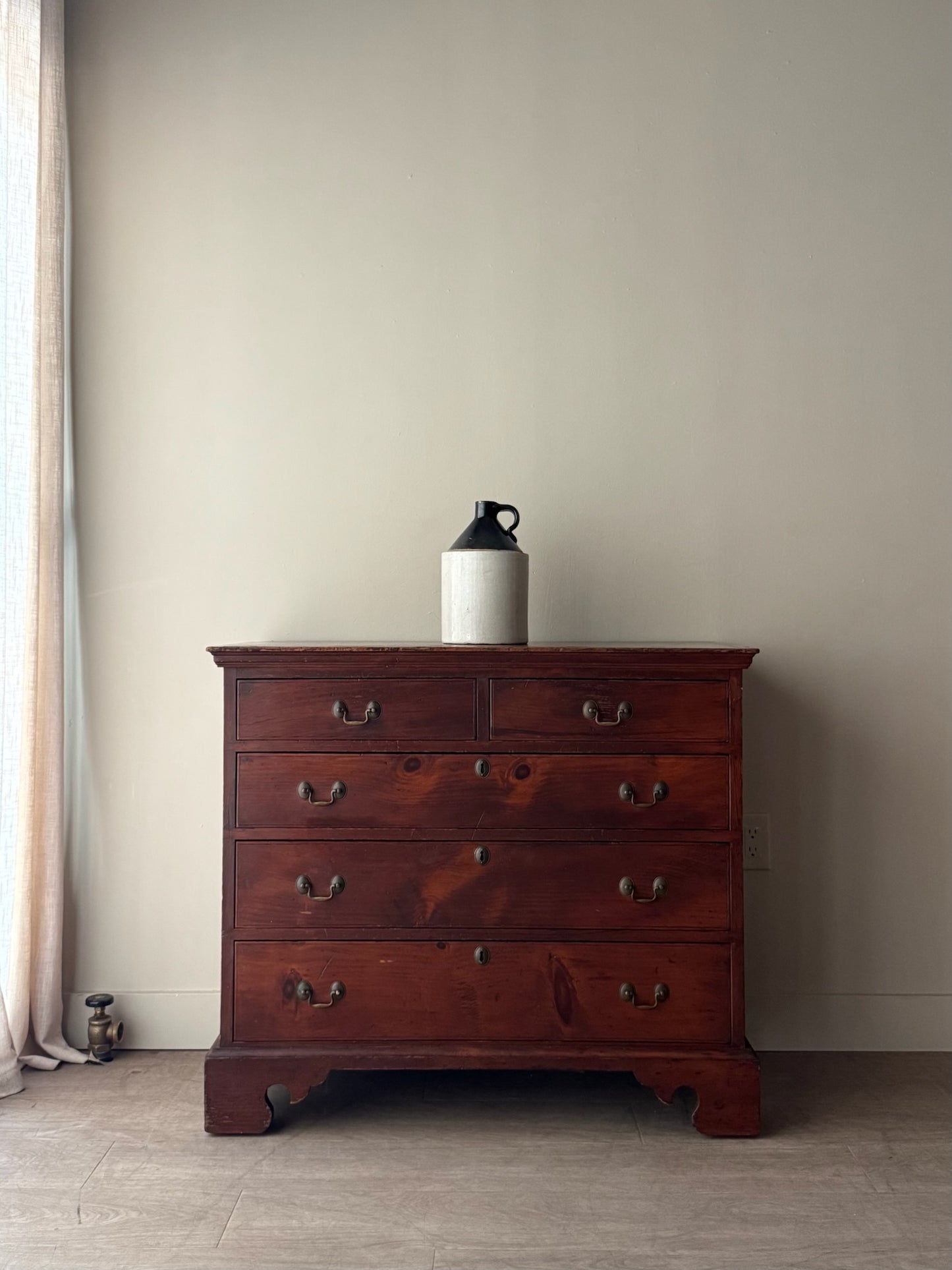 Stained pine dresser