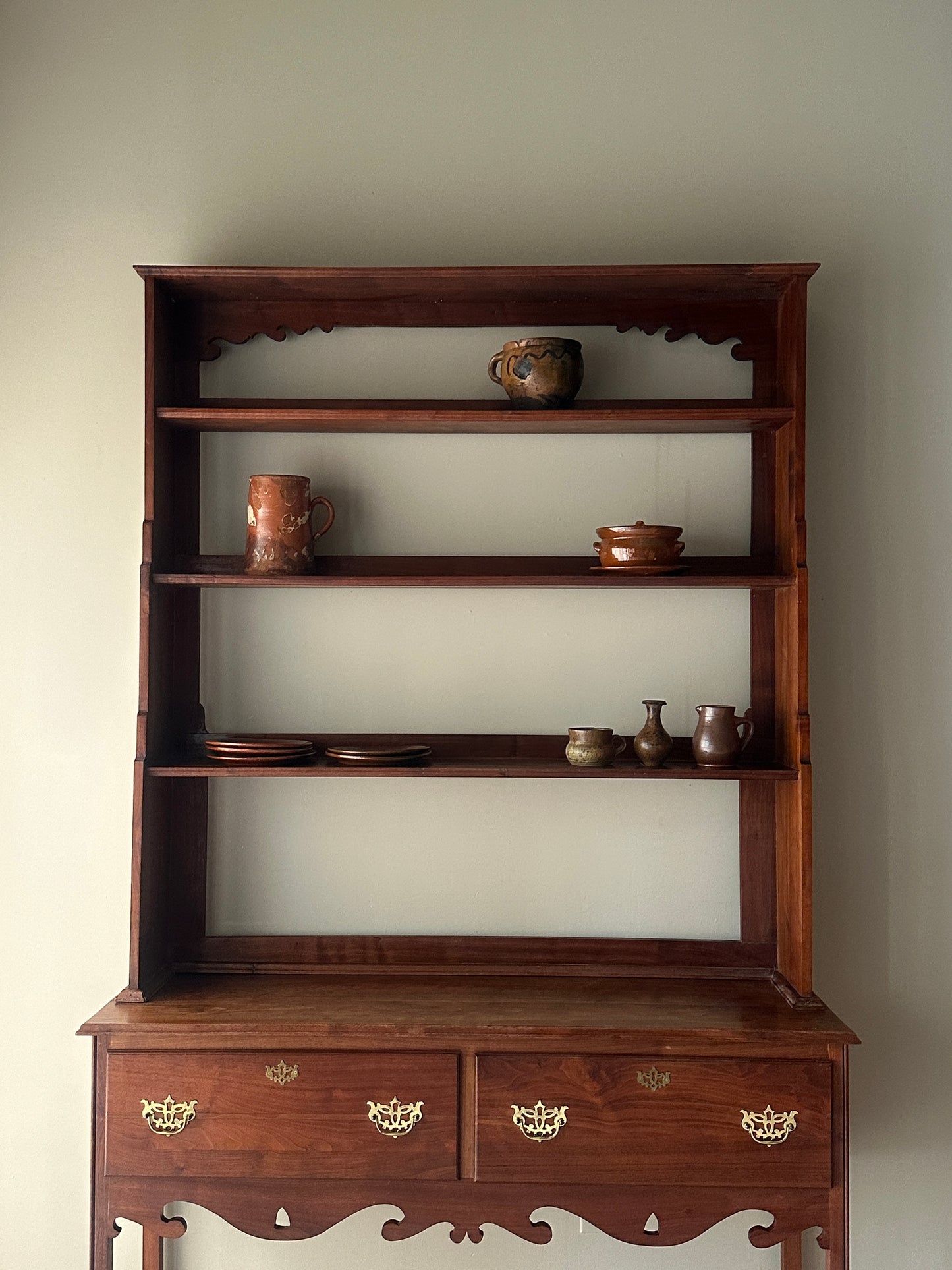 Tall Welsh two piece cupboard