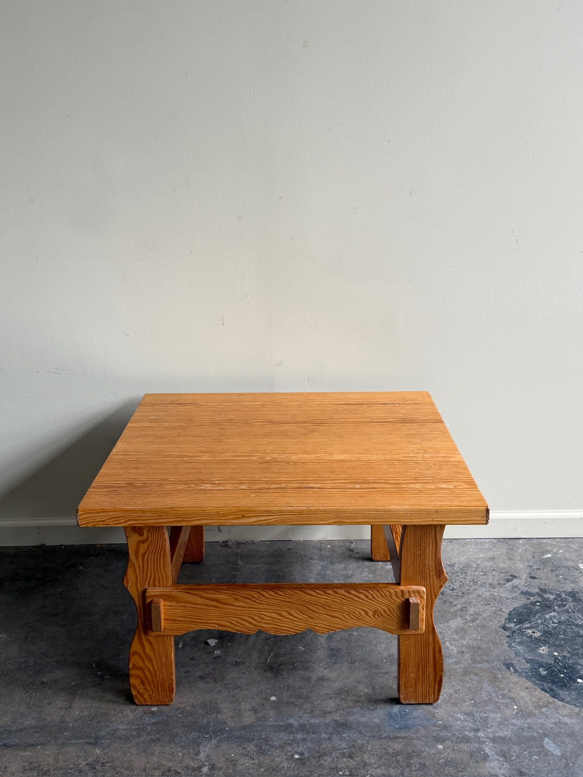 Scandinavian pine coffee table