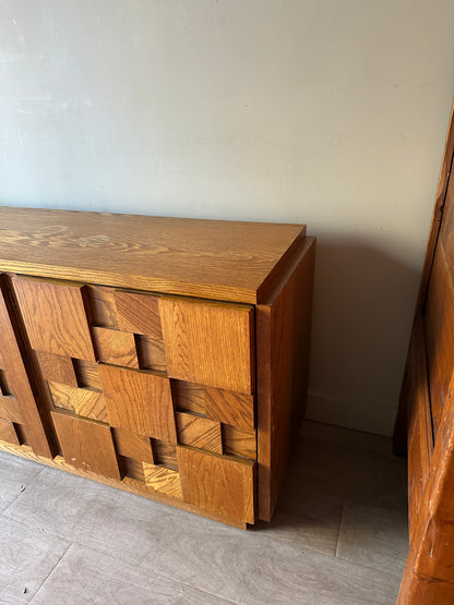 Lane oak credenza