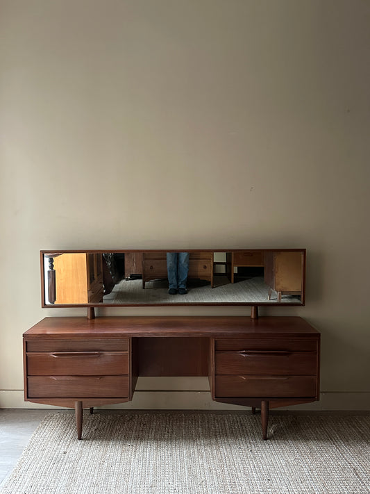 Walnut vanity