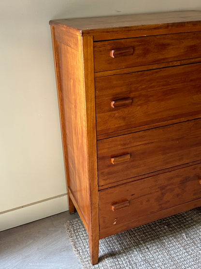 Pine secretary dresser