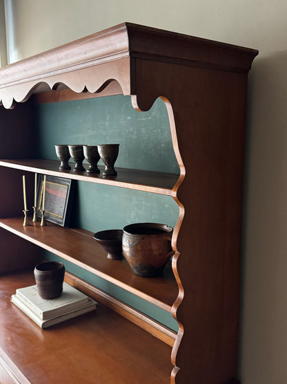 Maple stepback hutch