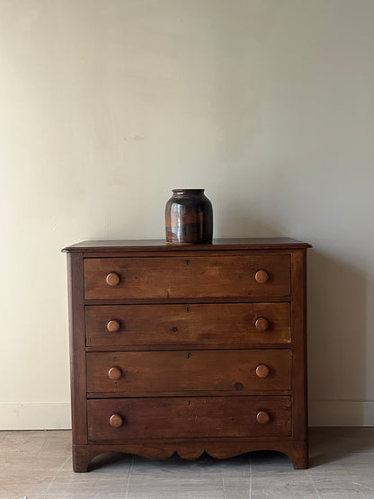 Dark pine dresser
