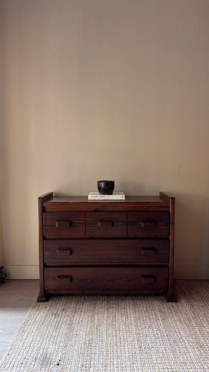 Pine low dresser