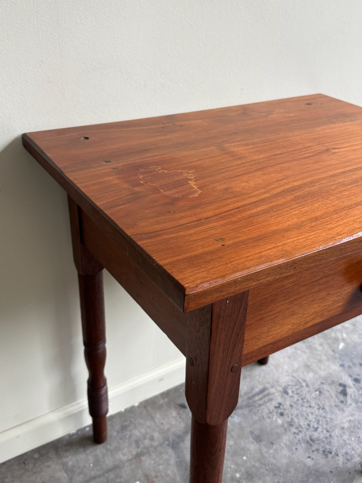Pennsylvania Sheraton walnut side table