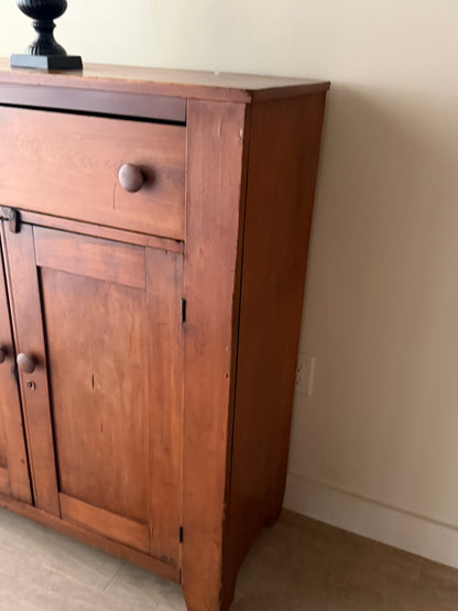 Pennsylvania Federal poplar jelly cupboard