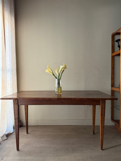 Yellow pine farmhouse table