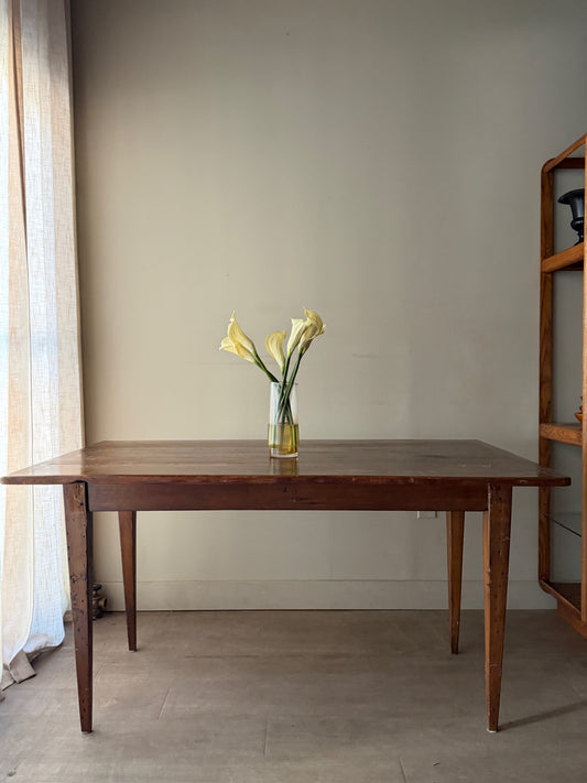 Yellow pine farmhouse table