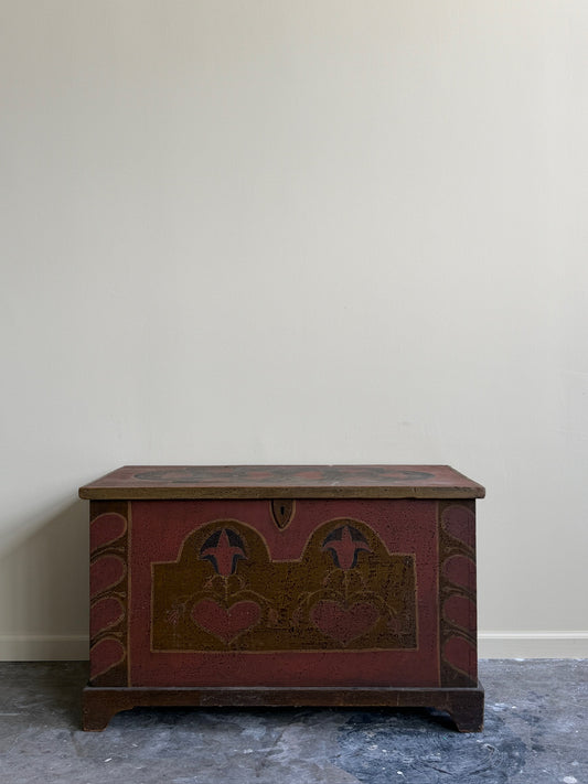 Pennsylvania Dutch pine chest
