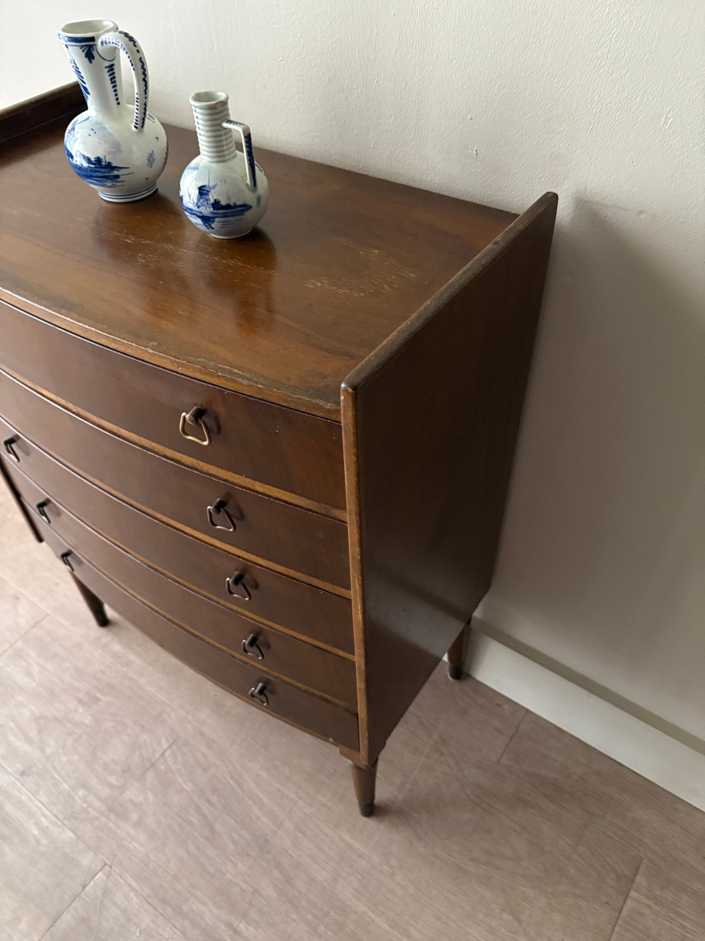 Small Scandinavian walnut dresser/nightstand