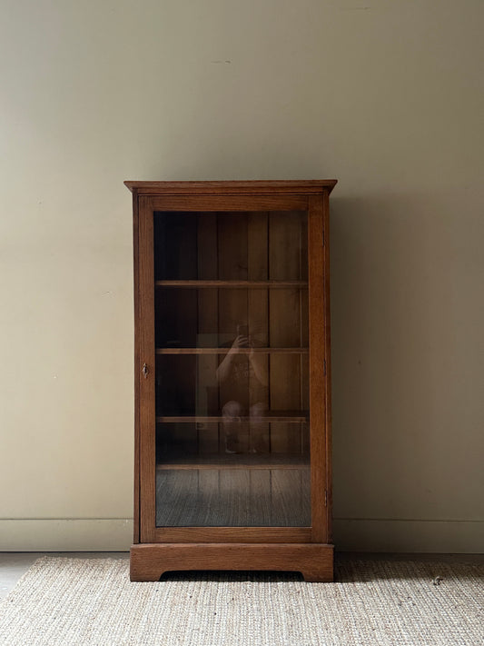 Oak and glass display case