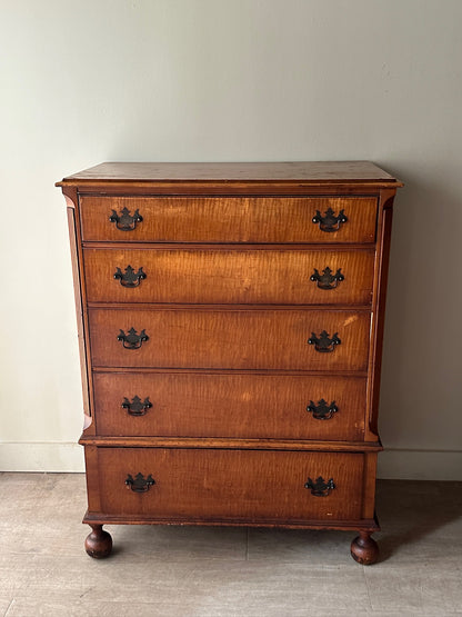 Tiger maple dresser