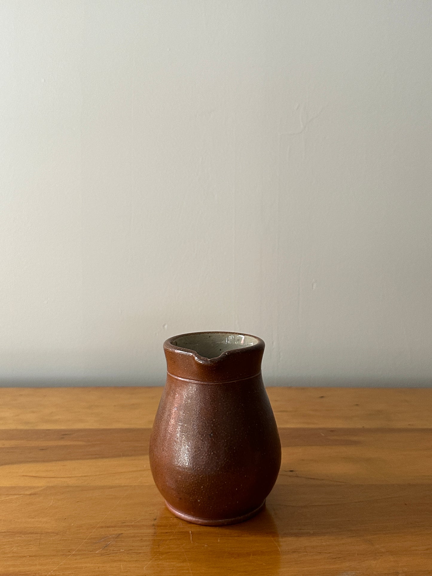 Small brown pitcher