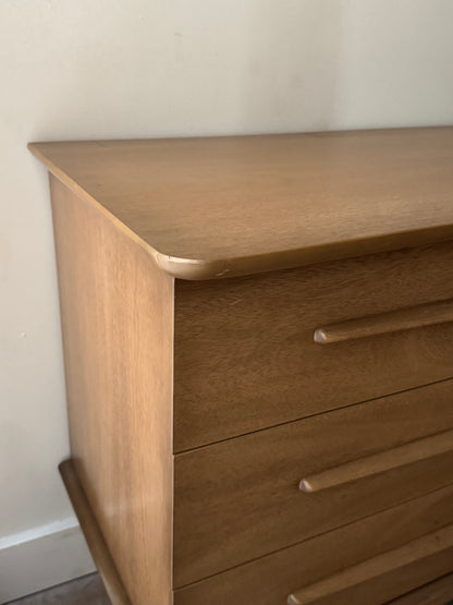 United walnut 9 drawer dresser