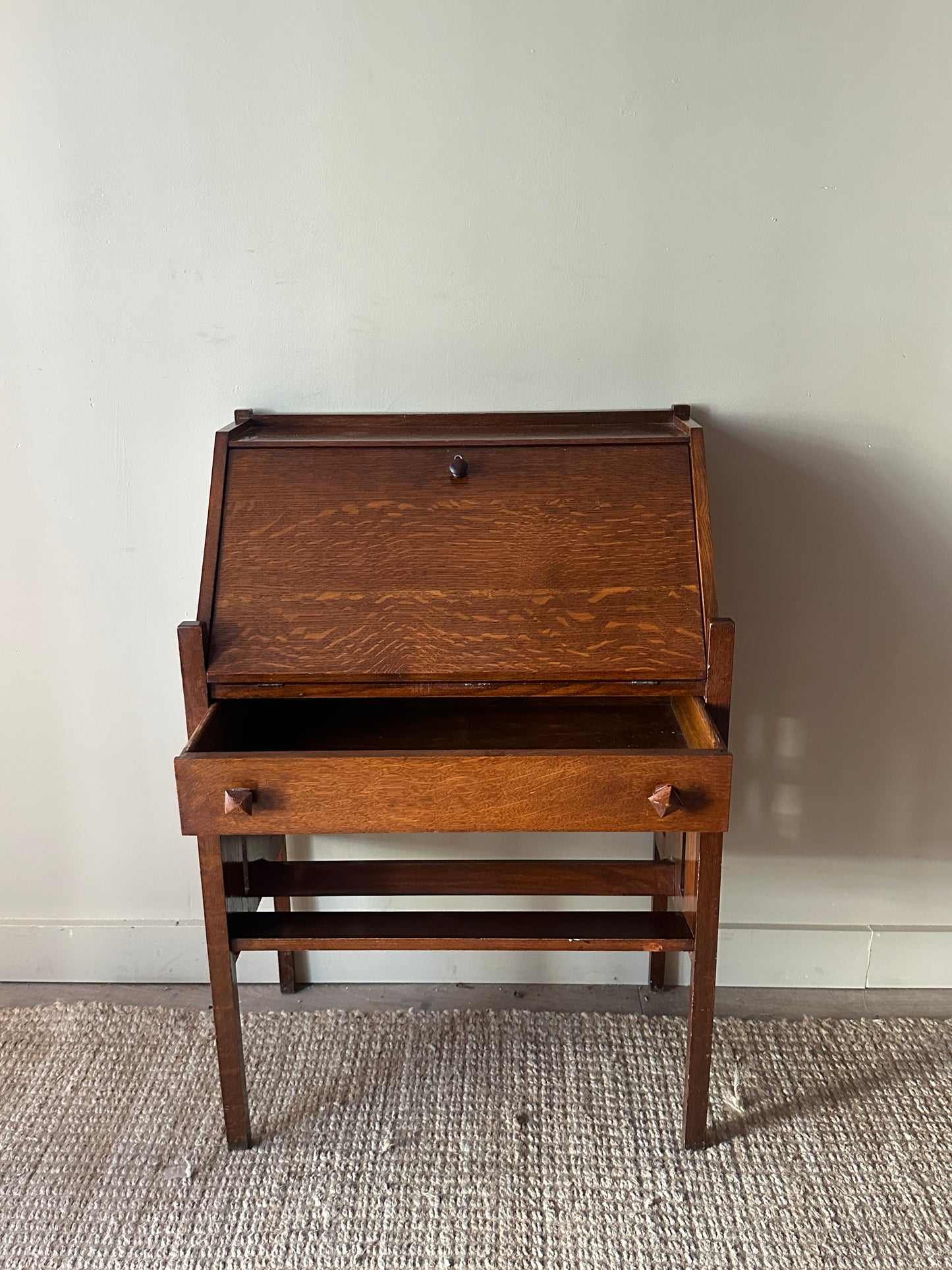 Oak secretary desk