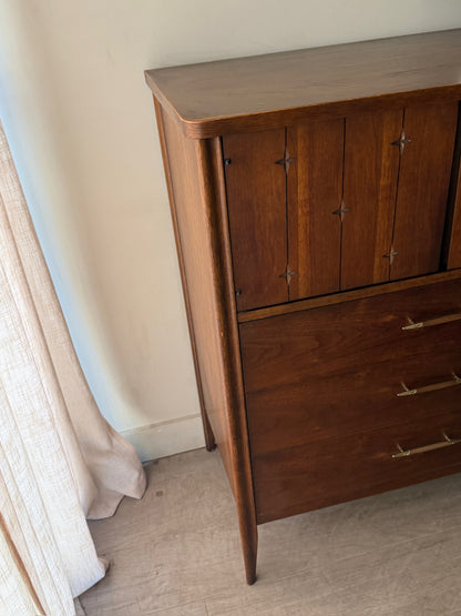 Broyhill walnut gentlemen’s dresser