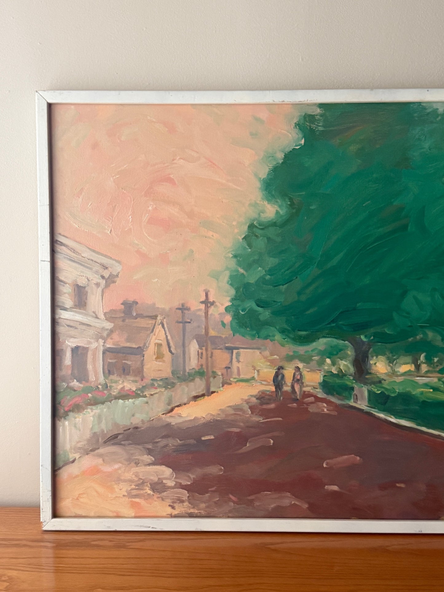 Cityscape by James R. Pascucci (1928–2015). Signed.