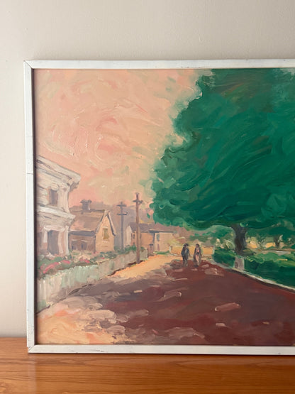 Cityscape by James R. Pascucci (1928–2015). Signed.