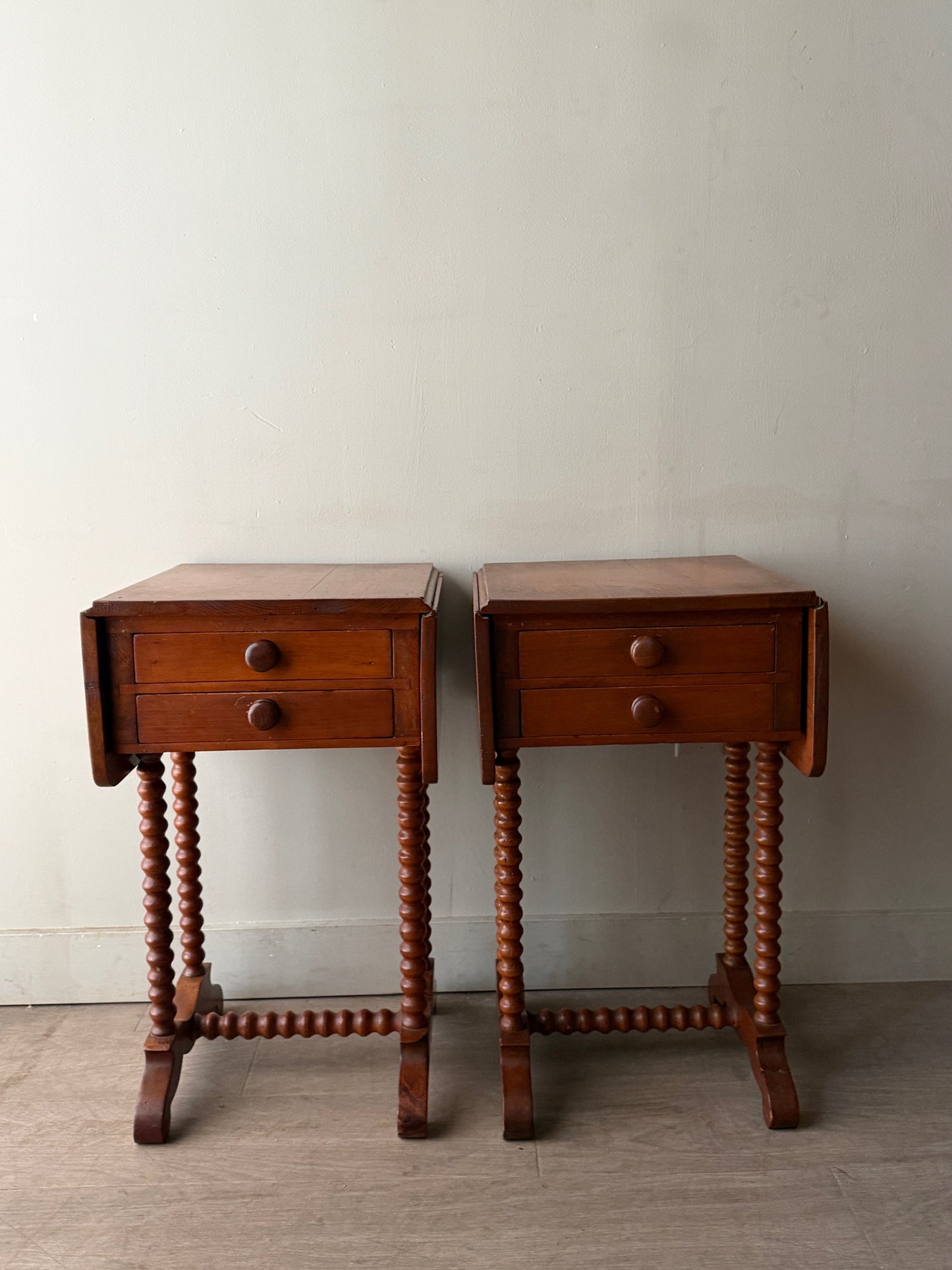 Pine side tables. Sold individually.